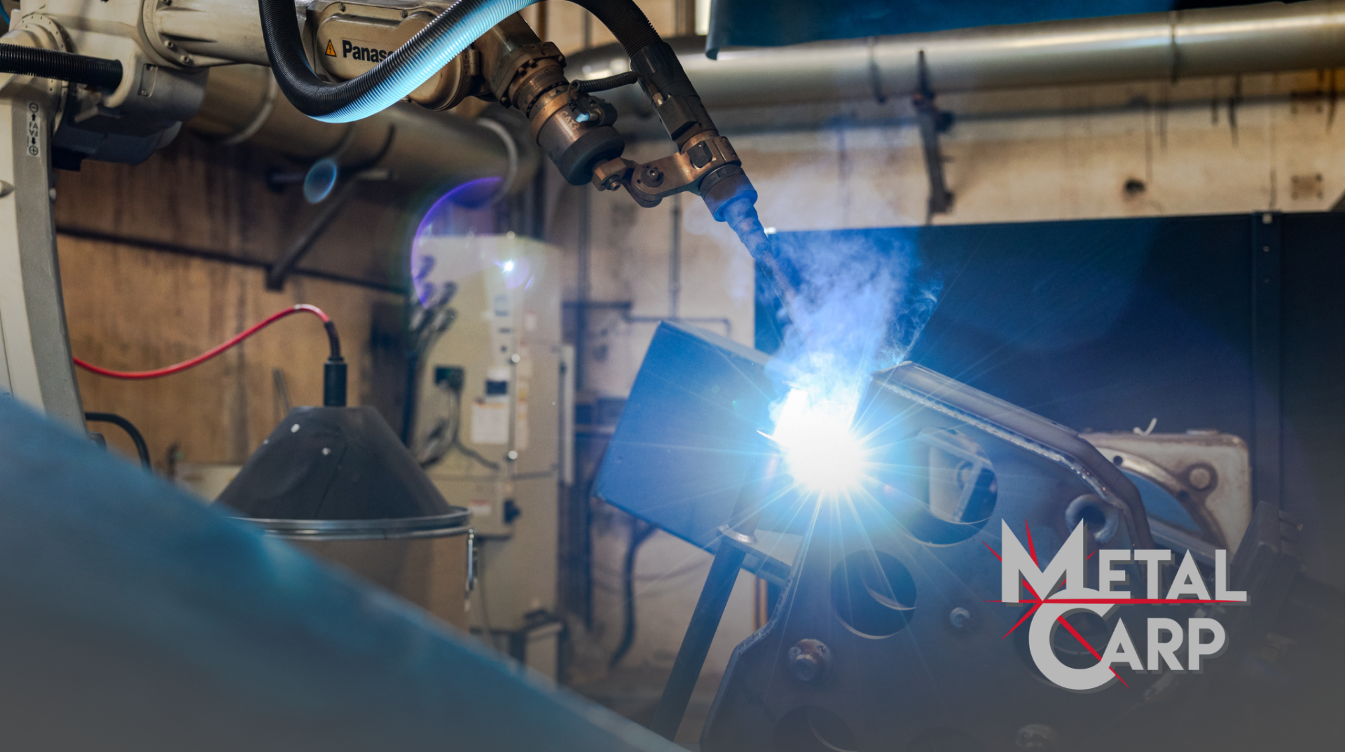 Saldatura robotizzata Immagine che mostra lavoro di saldatura robotizzata dell'azienda Metal Carp
